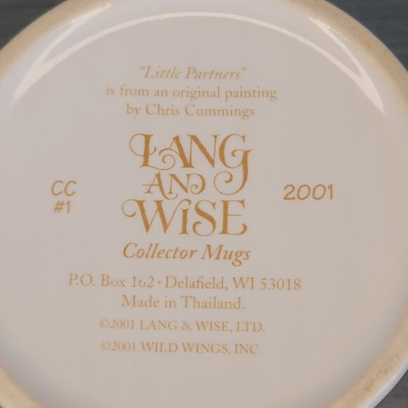 Horses Mug Lang and Wise Collector Mug "Little Partners" 2001 - Picture 8 of 9